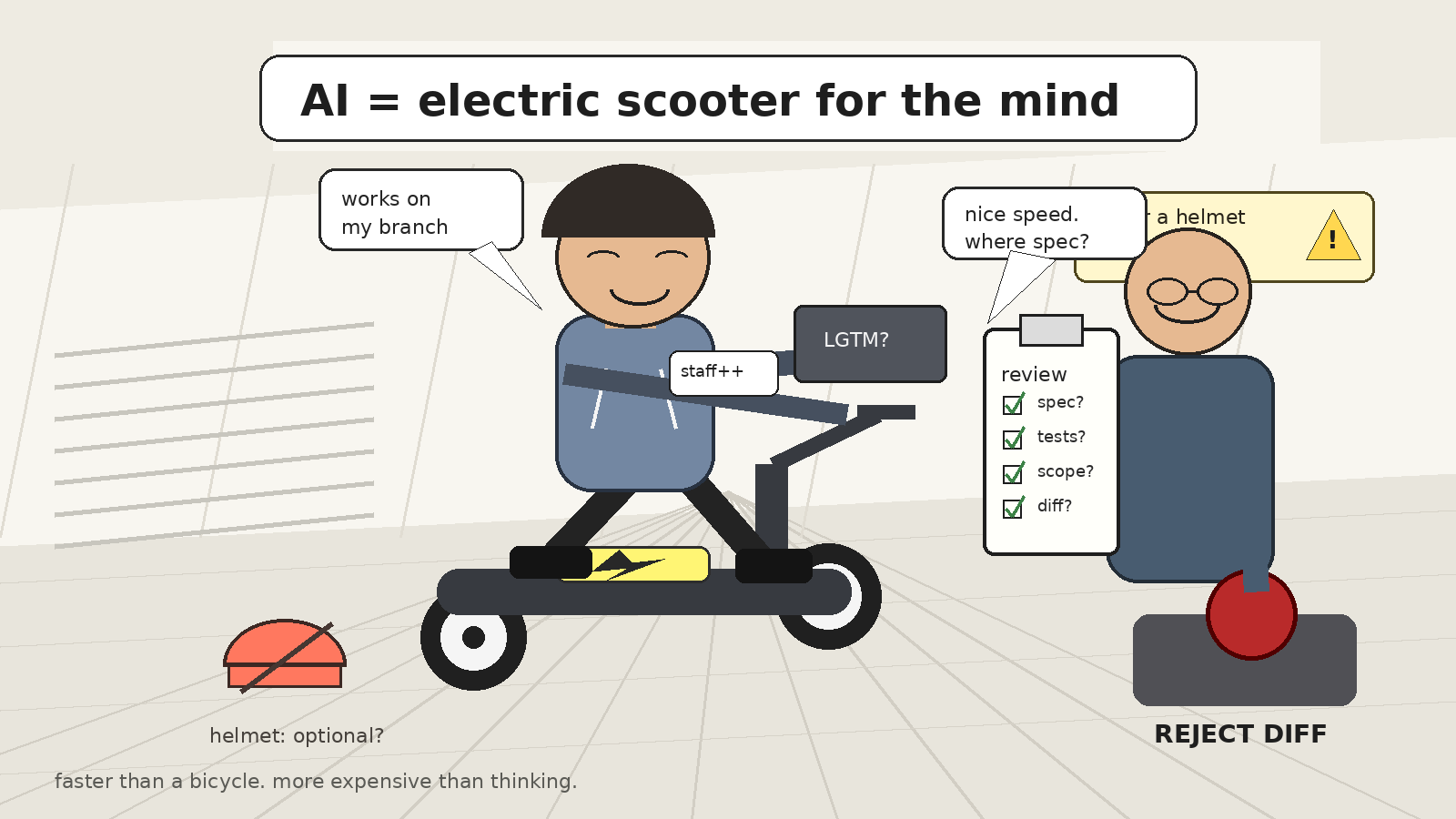 AI как электросамокат для ума